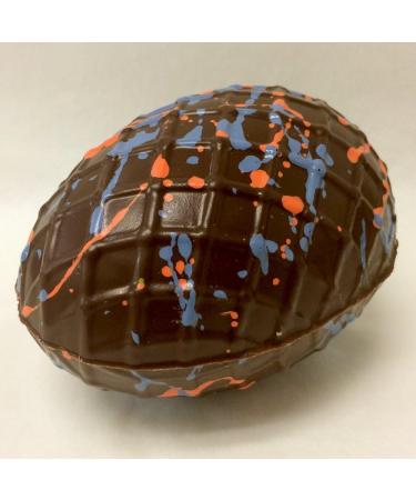 Elegant Easter Egg Premium Hand-Painted Swiss 58% Dark Chocolate Hollow with Petite Painted Dark Solid Eggs - Buy Online on GoSupps.com