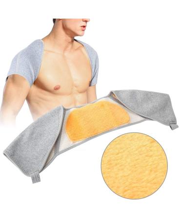 Buy Milltrip Double Shoulder Support Brace | Bamboo Carbon Gold Fleece | Pain Relief & Winter Warmth (M) - International Shipping Available - Buy Online on GoSupps.com
