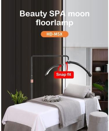 Toyshi Eyelash LED Floor Lamp - Beauty Skincare Lighting for Lash Extensions, Eyebrows, and Filming Content Creation - Black - Buy Online on GoSupps.com