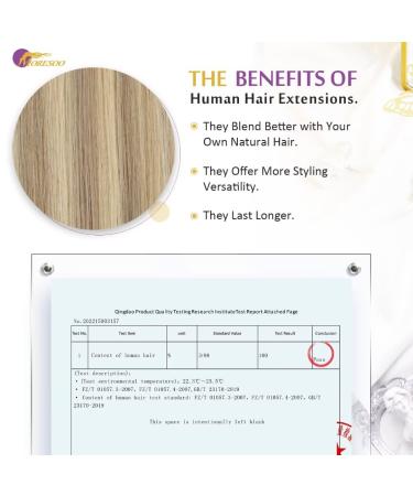 Buy Moresoo Tape In Extensions Real Hair - 50cm Gold Blonde & Medium Blonde #P16/22 - 10 Pieces 25g - Remy Invisible Extensions - Buy Online on GoSupps.com