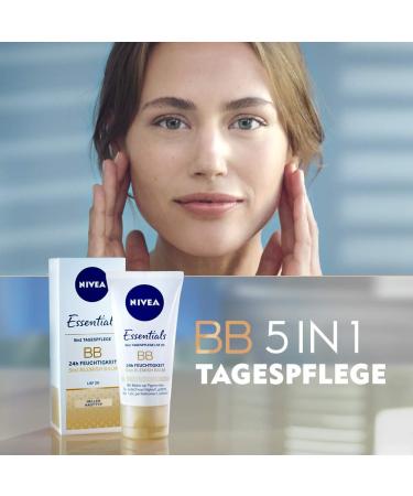 NIVEA Daily Essentials BB Cream 5-in-1 Beautifying Moisturiser Light 50ml - Pack of 1 - Buy Online on GoSupps.com