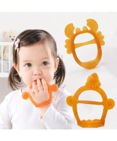 Baby Teething Toys for 0-12 Months | Chew Toy & Pacifier Combo | Car Seat & Breastfeeding Essential | 2 Pack Baby Shower Gift - Buy Online on GoSupps.com