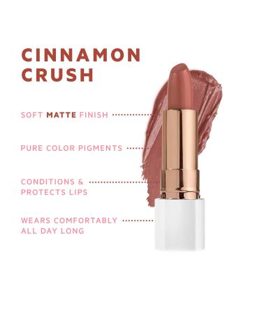 FLOWER BEAUTY Petal Pout Lipstick in Cinnamon Crush - Matte Formula, Nourishing & Highly Pigmented Lip Color with Antioxidants - Buy Online on GoSupps.com