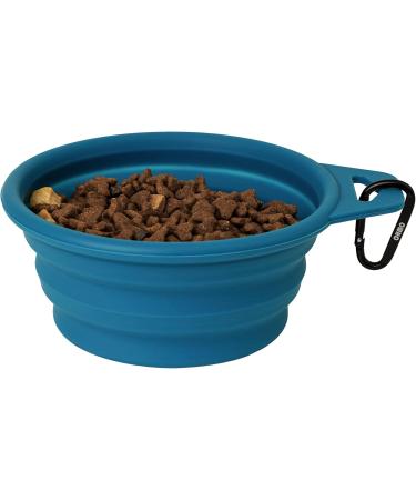 Buy Ohmo Foldable Dog Bowl Set - 2 Premium Silicone Pet Water Bowls (400ml) for Dogs & Cats - Portable & Perfect for Outdoor Camping - Dark Blue & Light Blue - Buy Online on GoSupps.com