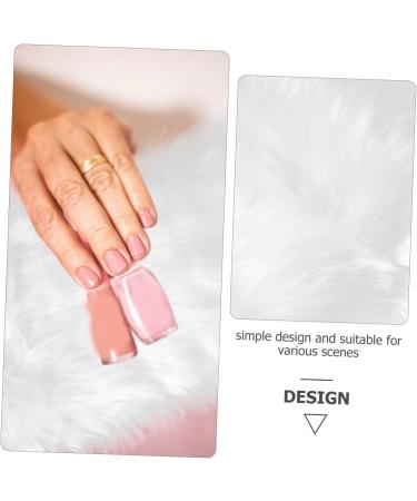minkissy Rug Carpet Tools Product Photography Props Picture Background Luxury Cushion Background Photo Tool Picture Fluffy Cushion Photo Props Photo Mat Nail Polyester Background Pad White - Buy Online on GoSupps.com