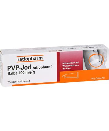 Buy PvP Iodine Ratiopharm Ointment 100g - Effective Antiseptic for Wounds | International Shipping Available - Buy Online on GoSupps.com