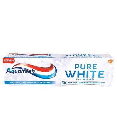 Aquafresh Pure White Frosted Mint Toothpaste, Strengthens and Protects Tooth Enamel, To Remove Stains
