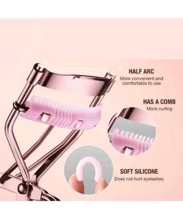 Professional Rose Gold Eyelash Curler Eyelash Cosmetics Makeup Tools Ladies Accessories Quick Styling Compact Portable C4 - Buy Online on GoSupps.com
