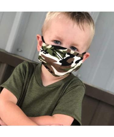 Small Child Fitted Cotton Face Mask with Filter Pocket - Reusable 3 Layer Washable Fabric Mask - Adjustable Ear Loops & Nose Bridge - Variety Packs Available - Buy Online on GoSupps.com