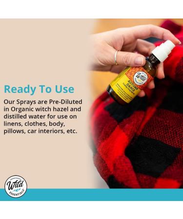 Wild Essentials Inner Calm Spray - All Natural Calming Aromatherapy with Essential Oils & Witch Hazel | 2oz | Relax & Meditate Anywhere - Buy Online on GoSupps.com