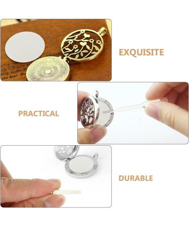 Doitool 50 Pack Essential Oil Necklace Pads - Cotton Aroma Diffuser Refill Pads for Fragrant Jewelry - White - Buy Online on GoSupps.com