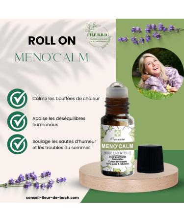  Conseil fleur de Bach FLORESSE Roll on Meno'Calm Say Goodbye to Menopausal Discomforts 10 ml - Buy Online on GoSupps.com