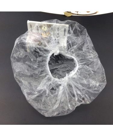 100 Pcs Disposable Clear Waterproof Shower Caps for Spa, Hair Salon, and Home Use - Buy Online on GoSupps.com