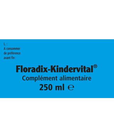 Salus Floradix Kindervital Pour Enfants Formule Liquide Enrichie en Calcium et Vitamine D pour la Sant et le D veloppement des Os 250 ml Ne S'applique Pas 250 ml (Lot de 1) - Buy Online on GoSupps.com