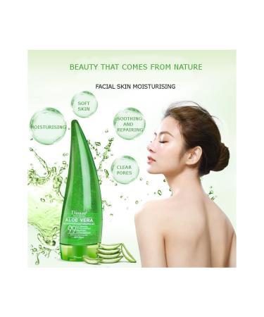 Aloe Vera 99% Essence Gel Cream Soothing Moisturizer for Acne & After-Sun Repair 260ml - Buy Online on GoSupps.com