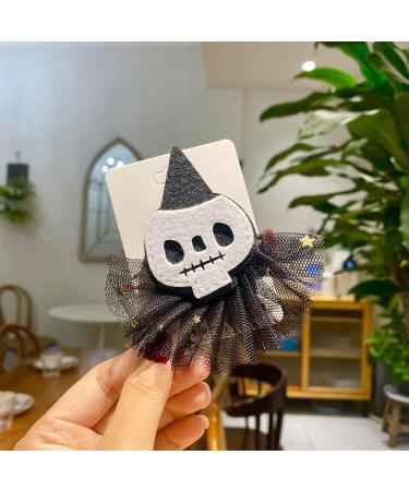 Hairpin Pumpkin Skull Ponytail Hair Clip Headwear Cosplay Halloween Christmas Party B - Buy Online on GoSupps.com