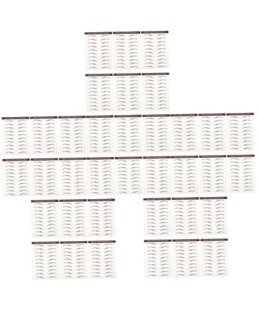 POPETPOP 36 Pcs Eyebrow Stickers Waterproof Stickers False Eyebrows Stickers Eyebrow Tool Bionic Cosmetic 3d