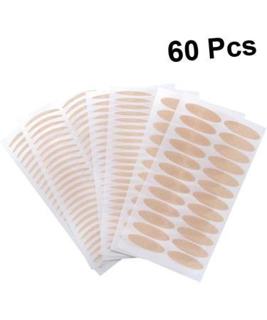 Angoily 60 Sheets Stickers Double Sided Clear Tape Invisible Double Eyelid Sticker Adhesive Tape Man Make up M As Shown - Buy Online on GoSupps.com