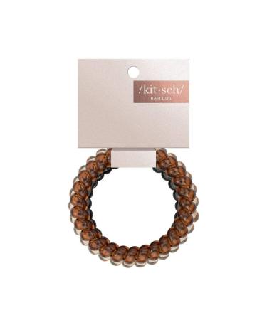 Kitsch Large Spiral Hair Ties for Women - Waterproof 8 Pcs Ponytail Holders - Ideal for Thick & Thin Hair - Brunette Coils - Buy Online on GoSupps.com