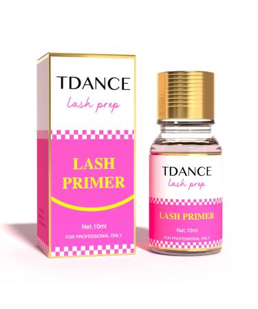 TDANCE Lash Primer for Lash Extensions 10ml/ Professional Use Only/Eyelash Extension Primer Protein Clean/Increase Adhesive Bonding Power Retention(Lash Primer 10ml)