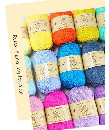 10-Pack Yonkey Monkey Skein Tencel Yarn - Soft Bamboo Cotton Blend - Crochet Knit Supplies - Lightweight Breathable Threads - 210m White 9013 - Buy Online on GoSupps.com
