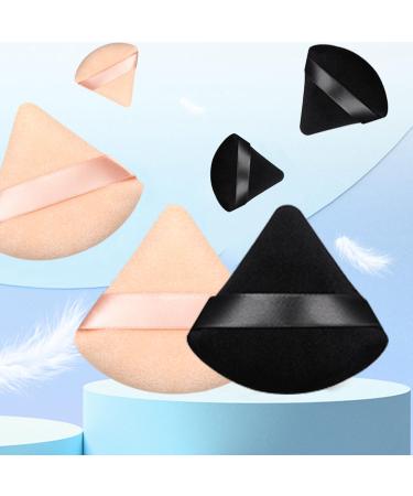 Willight 6 Pieces Triangle Makeup Powder Puff - Washable & Reusable Beauty Sponges for Loose Powder Foundation - Perfect for Dark Complexion (3 Black) - Buy Online on GoSupps.com