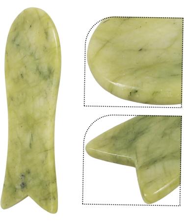 Minkissy 2-Piece Facial Gua Sha Massage Set | Natural Jade Skincare Tools for Facial & Body Muscle Recovery - Buy Online on GoSupps.com