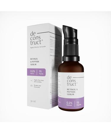 0.2% Retinol Face Serumm With 1% Peptide | Anti Aging Night Face Serumm To Reduce Fine Lines & Wrinkles | For Men & Women | Beginner Friendly | 30 Ml