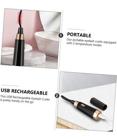 DOITOOL Eyelash Curler Eyelash Curling Clip Rechargeable Eye Lash Curler Eyelash Clipper Eyelash Tool Make up Kit Eyelash Beauty Tool Electronic Eye Lashes Curling Comb Heating Fader Abs - Buy Online on GoSupps.com