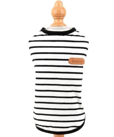 Buy Paidful British Dog Shirt & Striped Cat Vest - Soft Cotton T-Shirt for Boys | Summer Puppy Clothing for Chihuahua & Yorkie - Tank Tops in Black (S) - Buy Online on GoSupps.com