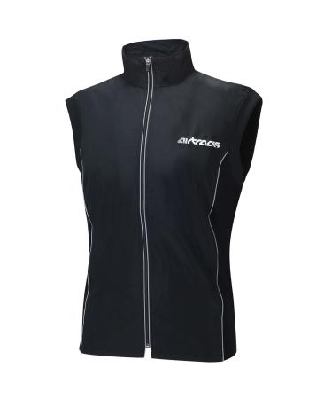 Airtracks Thermo Functional bicycle vest Pro - Running vest - wheel vest - warm - breathable - windproof - water -repellent - reflectors 3xL black