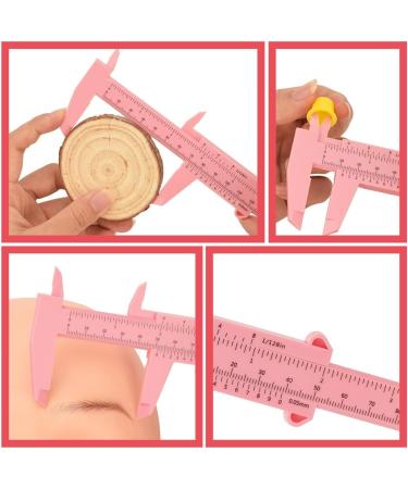 INOOMP Outil de Mesure R gle Sourcils 150Mm Rose Plastique pour Tatouage Sourcils Salon Beaut D butants - Buy Online on GoSupps.com