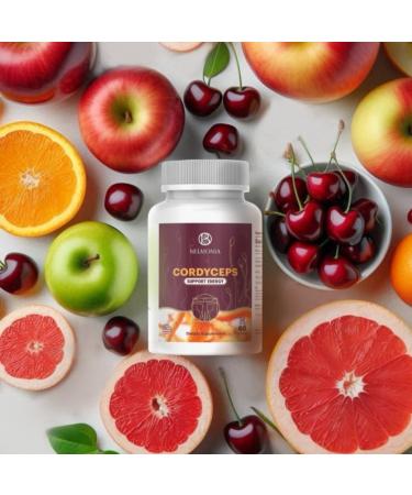 Belmonia Cordyceps Mushroom Gummies 5400mg per Serving* Cherry Grape Apple & Orange Flavors 60 Count Vegan Mushroom Supplement for Energy Focus & Brain Health Made in USA - Buy Online on GoSupps.com