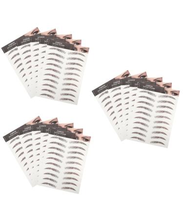 FOMIYES 15 Sheets Eyebrow 3d Sticker Stickers Eyebrow Tool 4d Eyebrow Tattoos Three-dimensional 6d The Lazy