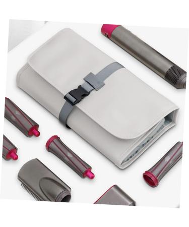 CANIGHT Multifunctional Storage Bag Hair Curler Storage Bag Hair Curler Organizer Bag Hairdryer Grey Leather - Buy Online on GoSupps.com