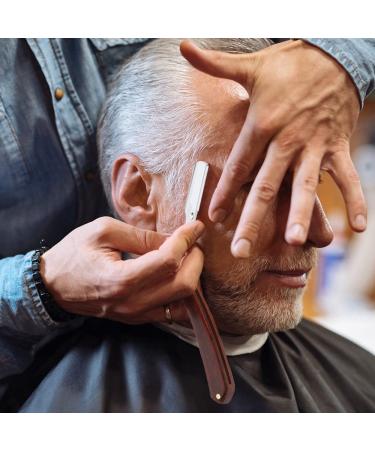 Premium Professional Barber Straight Razor | 100 Single Edge Blades | Stainless Steel Shaver for Men - Home & Salon Grooming - Buy Online on GoSupps.com