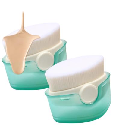 Comebachome Kids Sunscreen Applicator 2pcs Sunscreen Applicator for Kids Sunscreen Lotion Applicator Set with Protective Cap Fast Brush Liquid Cream Powder Easy to Apply for Kids 6.10x4.83cm
