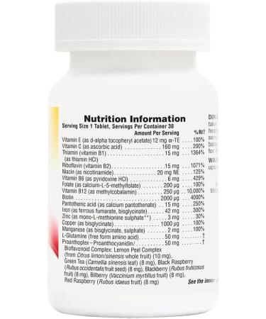NaturesPlus Hema-Plex Iron 85mg Slow-Release Tablets with Vitamin C & Bioflavonoids - Vegan & Gluten Free - 30 Servings - Buy Online on GoSupps.com