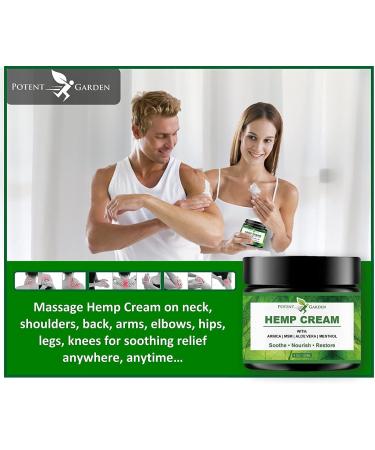 Potent Garden Hemp Cream Relief - Soothing Muscle Cream for Knees  Back & Feet - 4 OZ - Buy Online on GoSupps.com