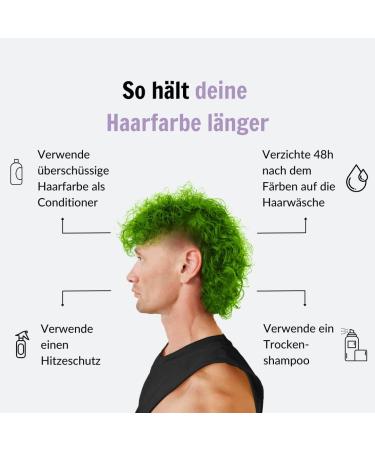 Hermans Amazing semi-permanent Hair Color Olivia Green 100% vegan and not tested on animals 115ml - Buy Online on GoSupps.com