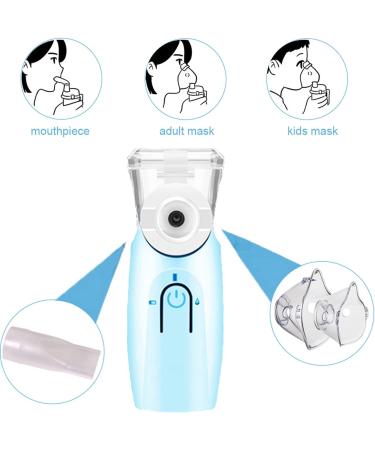 Portable Blue Household Nebulizer for Kids, Adults & Elderly - Home Compression Atomizer - Buy Online on GoSupps.com