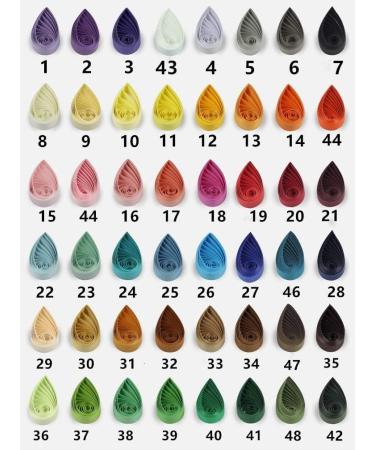 ODETOJOY 3mm Brown Quilling Strips Set - 120pcs, 54CM Solid Color Paper Strips for DIY Hand Crafts - Buy Online on GoSupps.com