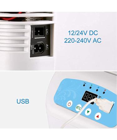 Portable Insulin Refrigerated Box - Car refrigerator Mini fridge Insulin Cooler Travel case USB car Charging Medicine Refrigerator for Insulin Vaccine Eye Drops 12L - Buy Online on GoSupps.com