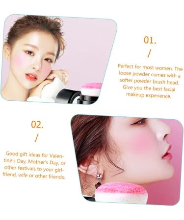 FOMIYES 3pcs Oil Control Cushion Blush Powder Blush Loose Blush for Cheeks Makeup Blush Blusa Plastic Rosy - Buy Online on GoSupps.com