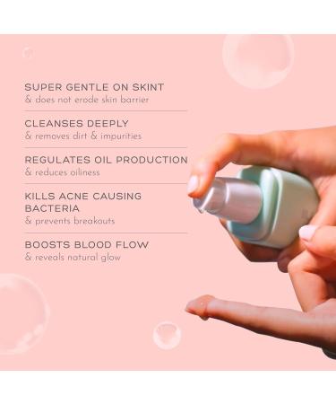 Gentle Facial Cleanser For Oily Skin | Deep Cleansing Face Wash With Pink Kaolin Clay that Controls Sweat & Acne| Soap Free Non Comedogenic & Sulphate Free 100ml - Buy Online on GoSupps.com