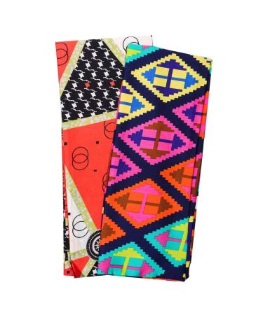 Satin Edge Laying Scarf 2pc Set for Lace Wigs - Silk Headband for Hair Wrapping - Fashion Headband for Yoga and Sport - Double Sided Headwrap Scarf - Buy Online on GoSupps.com