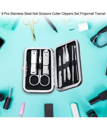 Nail Scissors kit Nail Cutter for Family Use Professional(black) - Buy Online on GoSupps.com