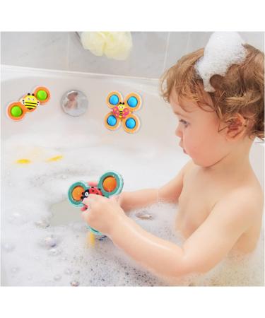 Vicloon Suction Cup Spinning Toys - 3 Silicone Baby Sensory Toys with Bite Ring for Ages 1-3 - Ideal Swimming Gifts - Buy Online on GoSupps.com