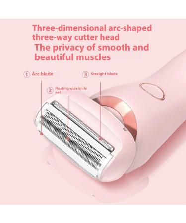 Female Shaver for Private Area Shaver for Women Wet Dry Shaver Women 2 in 1 Waterproof Electric Razor Say Goodbye to Ingrown Hairs and Painful Hair Removal (Pink) - Buy Online on GoSupps.com