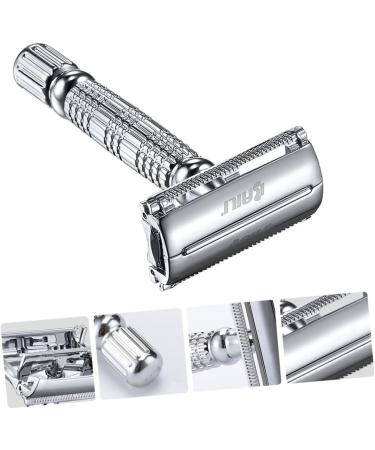 Buy Beavorty 2-in-1 Manual Razor for Men | Chrome-Plated Double-Sided Hairdresser Razor - Perfect for Face & Edges | International Shipping Available - Buy Online on GoSupps.com
